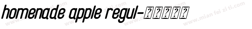 homenade apple regul字体转换